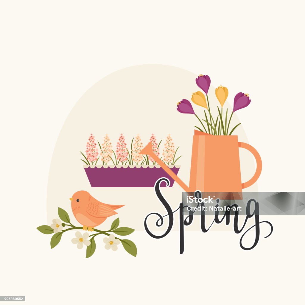 Spring Concept Picture Spring Concept Vector Illustration Stock Illustration - Download Image ...