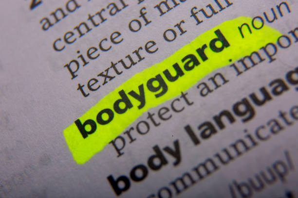 istock Bodyguard printed and defined in the English dictionary 928434164