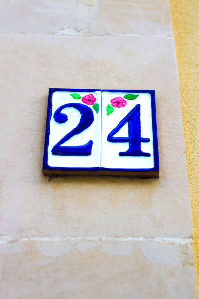 istock Italy: Ceramic Number 24 Street Address Tile 928441916