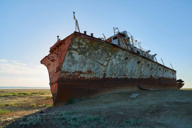 istock Abandoned ships Aral Sea. 928442250