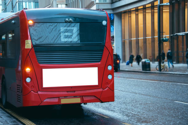 istock Blank billboard on London bus 928445806