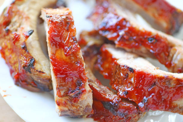 istock Barbecued ribs on a plate 928462224