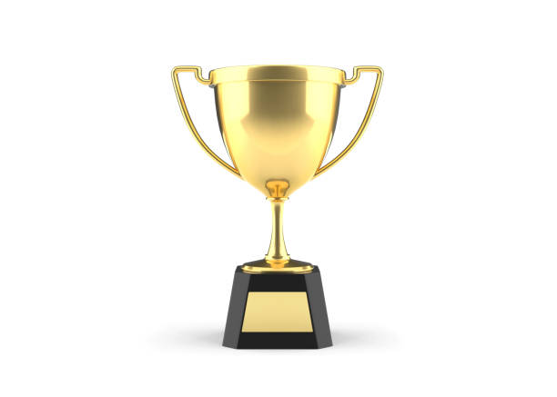 istock Golden trophy cup on white background with clipping path. 928462826