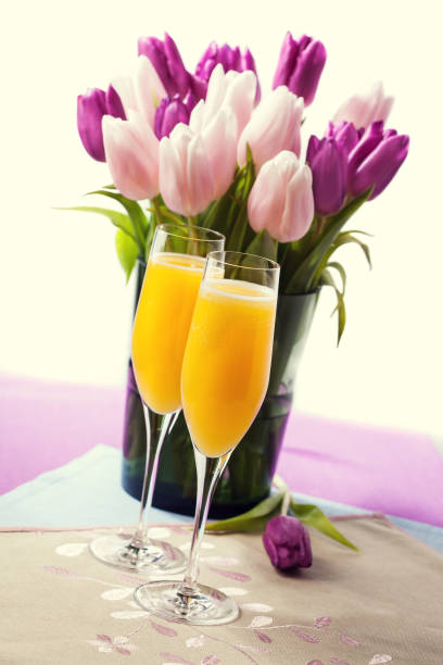 istock Two glasses of mimosa cocktail 928462840