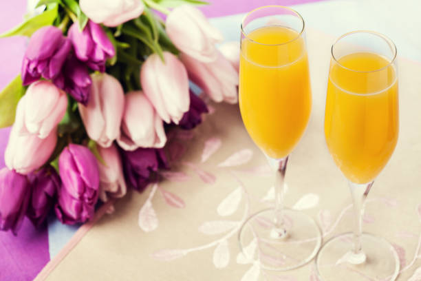 istock Two glasses of mimosa cocktail 928469340