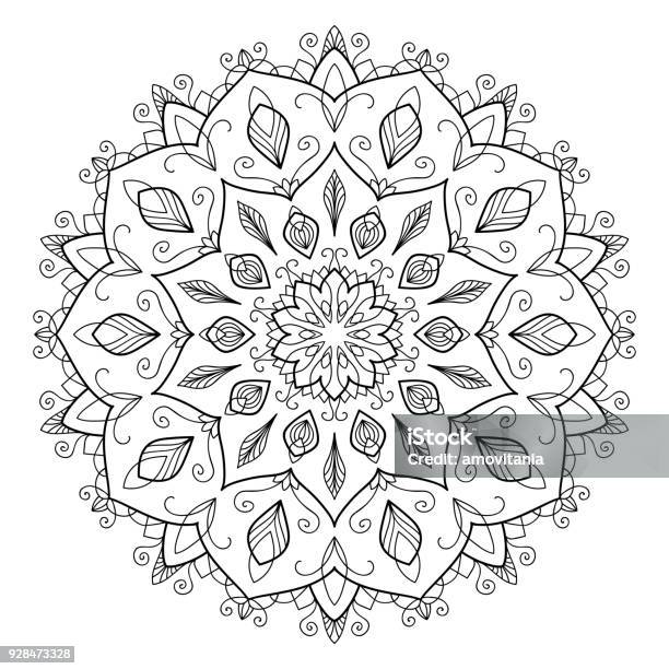 Mandala Vector Design Element Stock Illustration - Download Image Now - Mandala, Abstract, Arabesque Position