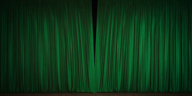 istock Green Velvet Theater Curtain 928473986