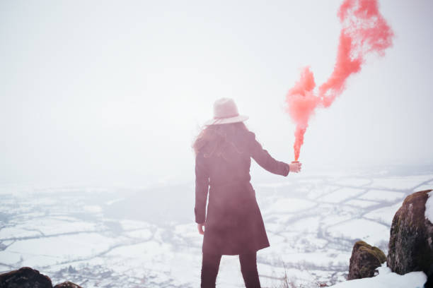 istock Emergency flare signal 928477360