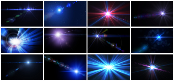 Light and Lens Flare - various colors