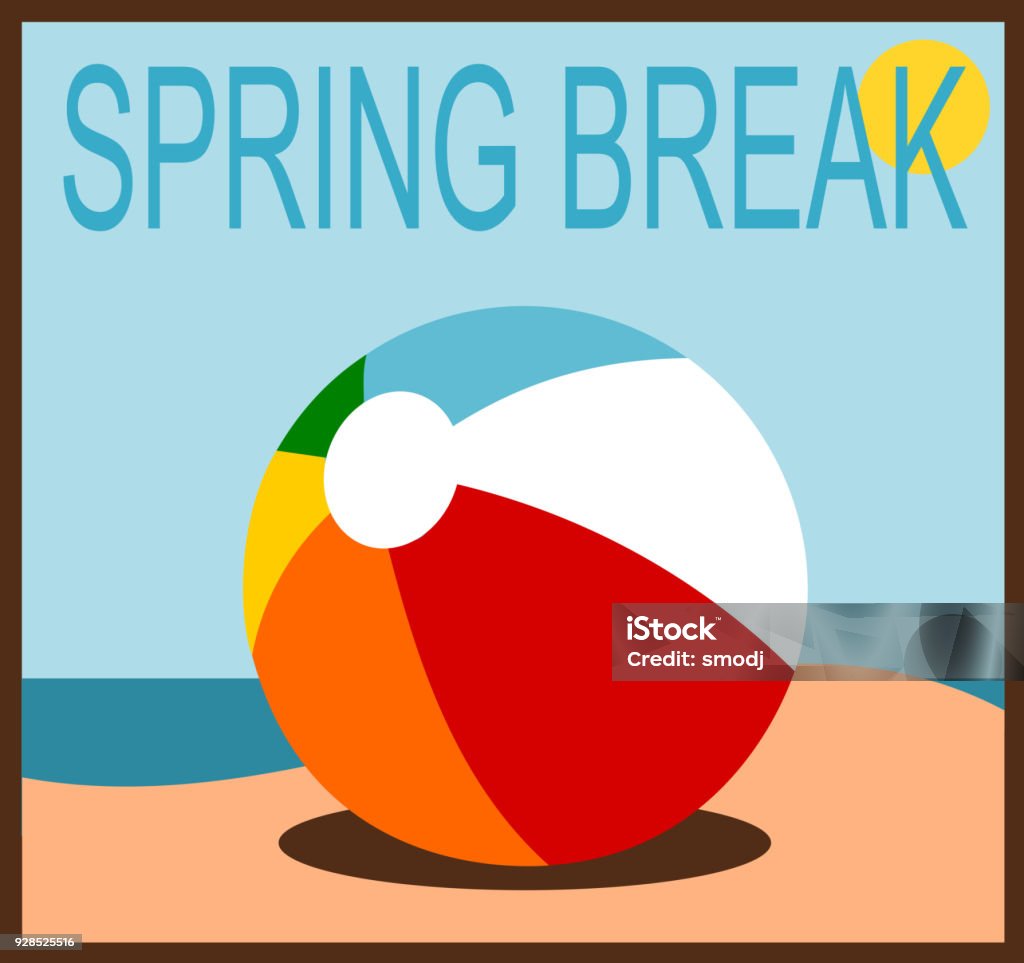 Spring Break Drawigs Spring Break Stock Illustration - Download Image Now - Art, Balloon ...