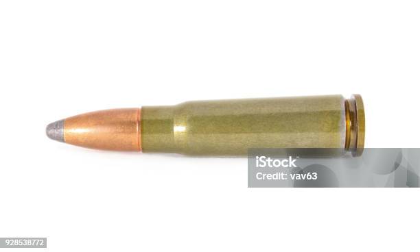 Cartridge For Rifle Stock Photo - Download Image Now - AK-47, Ammunition, Army