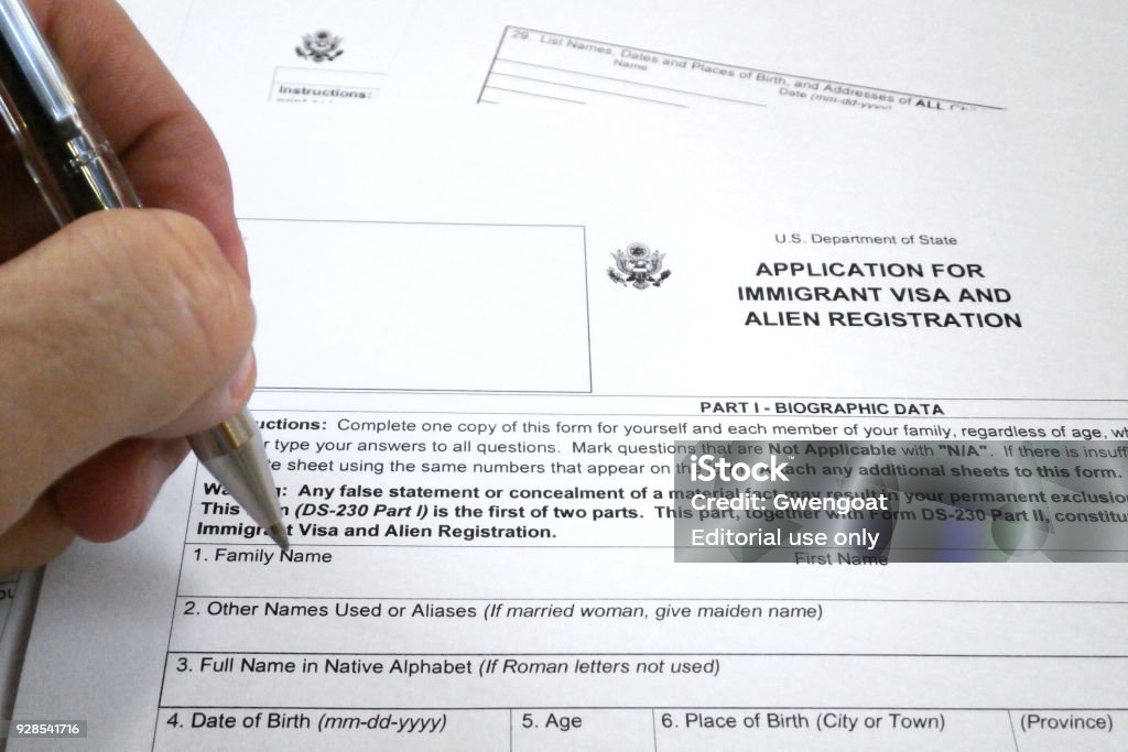 American Application Form For Immigrant Visa And Alien Registration Stock Photo Download Image american-application-form-for-immigrant-visa-and-alien-registration-stock-photo-download-image