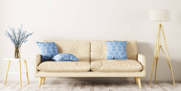 istock Interior of living room with sofa 3d rendering 928543156