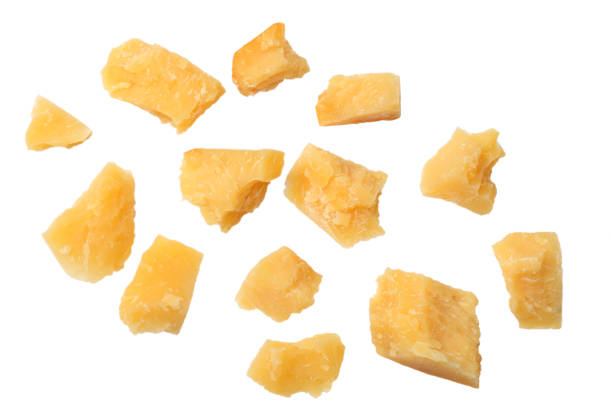 istock parmesan cheese isolated on a white background top view 928549634