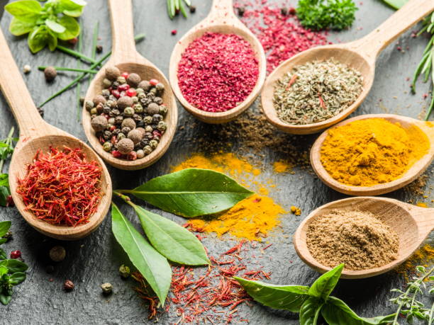 istock Assortment of colorful spices. 928552800
