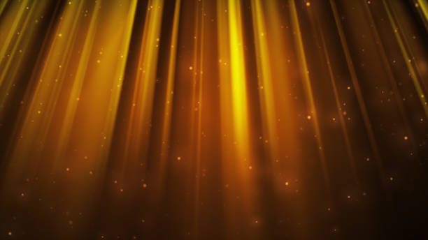 istock 3d illustration background with golden rays of light and sparkling particles 928556970