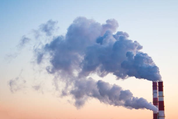 煙やガス - 温室効果ガス ストックフォトと画像