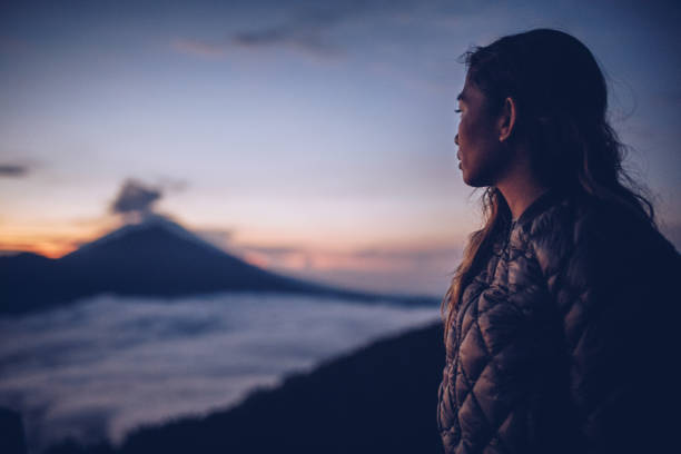 istock Woman hiker on Bali 928648074