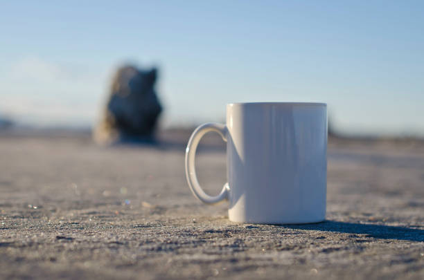 istock Solo blank white coffee at the great salt lake 928685618
