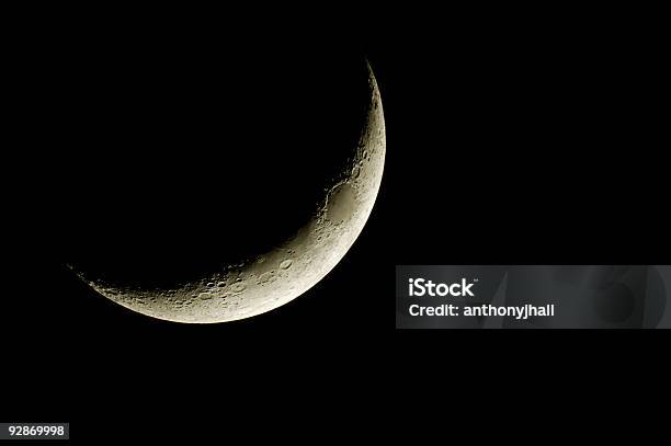 Crescent Moon Stockfoto und mehr Bilder von Astronomie - Astronomie, Auszubildender, Dreiviertel-Mond