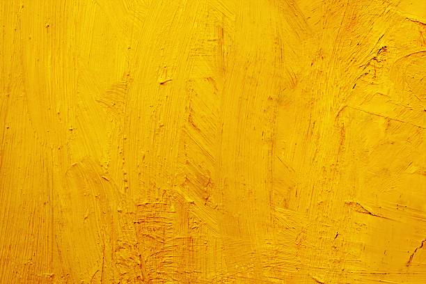 Abstract painted yellow art backgrounds. stock photo