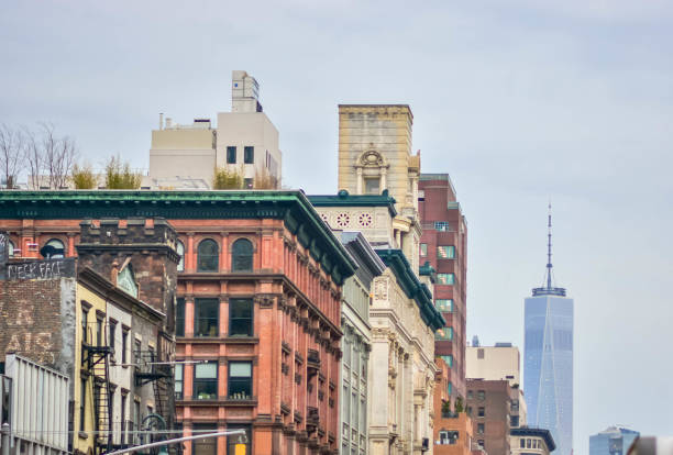 istock Downtown buildings with WTC in the background 928712564