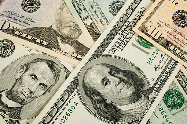 istock American money spread out. 92871752