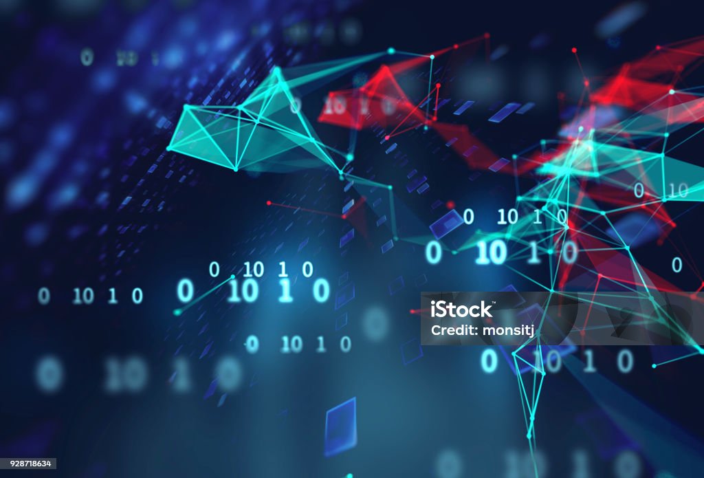 Digital Code Number Abstract Technology Background Stock Photo ...