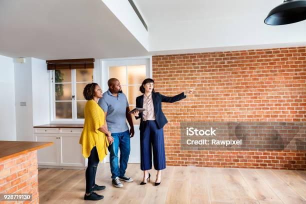 Black Couple Buy New House Stock Photo - Download Image Now - Real Estate Agent, Home Ownership, Selling