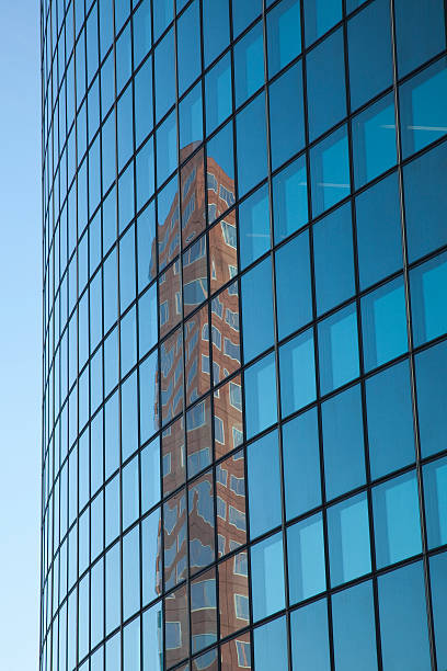 Skyscraper reflection stock photo