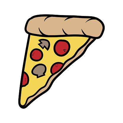 Cartoon Pizza Illustration Stock Illustration - Download Image Now -  Appetizer, Art, Baked - iStock