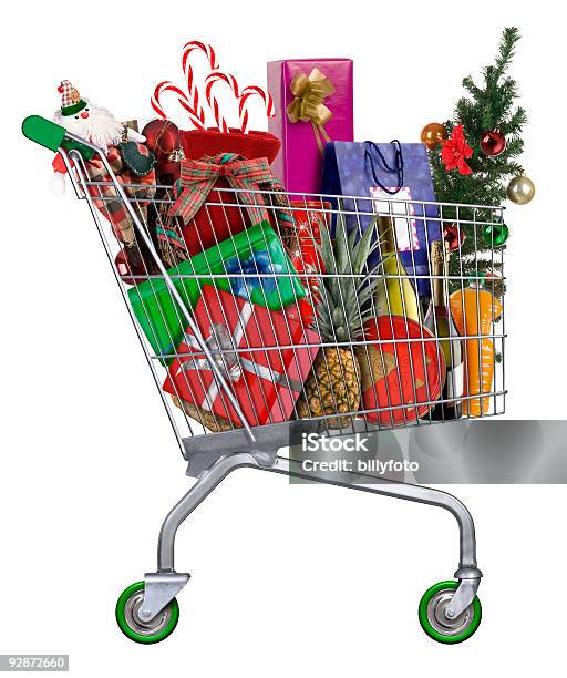 Christmas Shopping Stock Photo - Download Image Now - Christmas, Shopping Cart, Retail