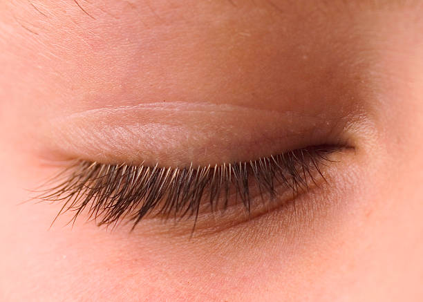 istock Close up of closed eye with eyelashes 92872821
