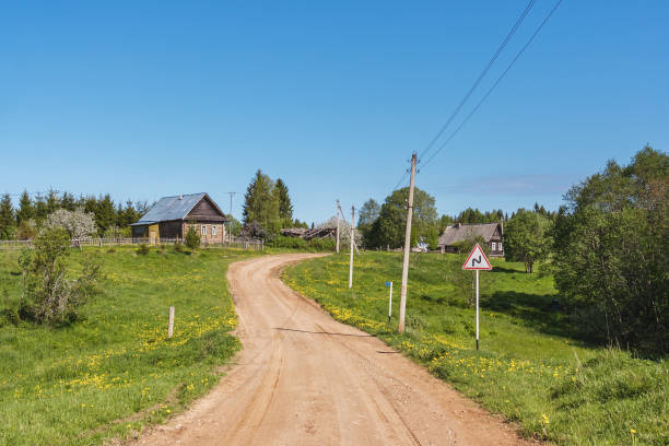 istock A dirt road through the village 928738612