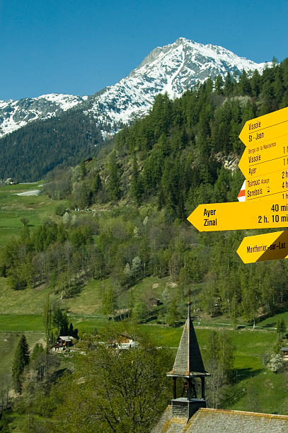 istock Signposts guiding hikers in the Valais 92873919
