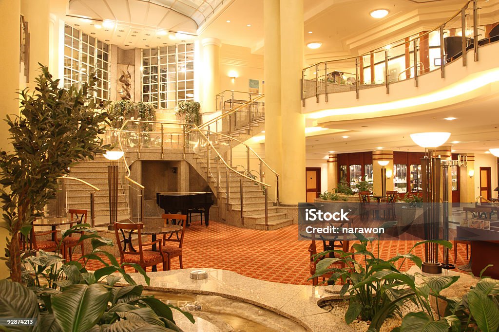 Hotel-Lobby - Lizenzfrei Eingangshalle - Gebäudeteil Stock-Foto
