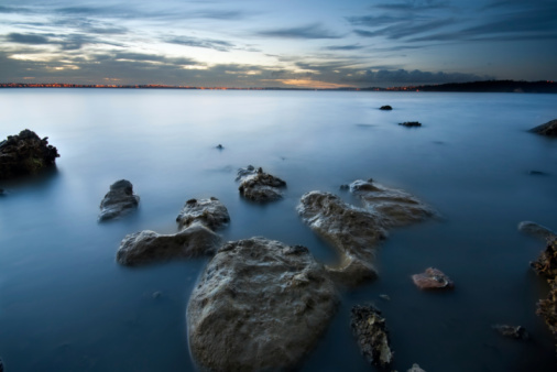 A beautiful Blue evening after sunset.