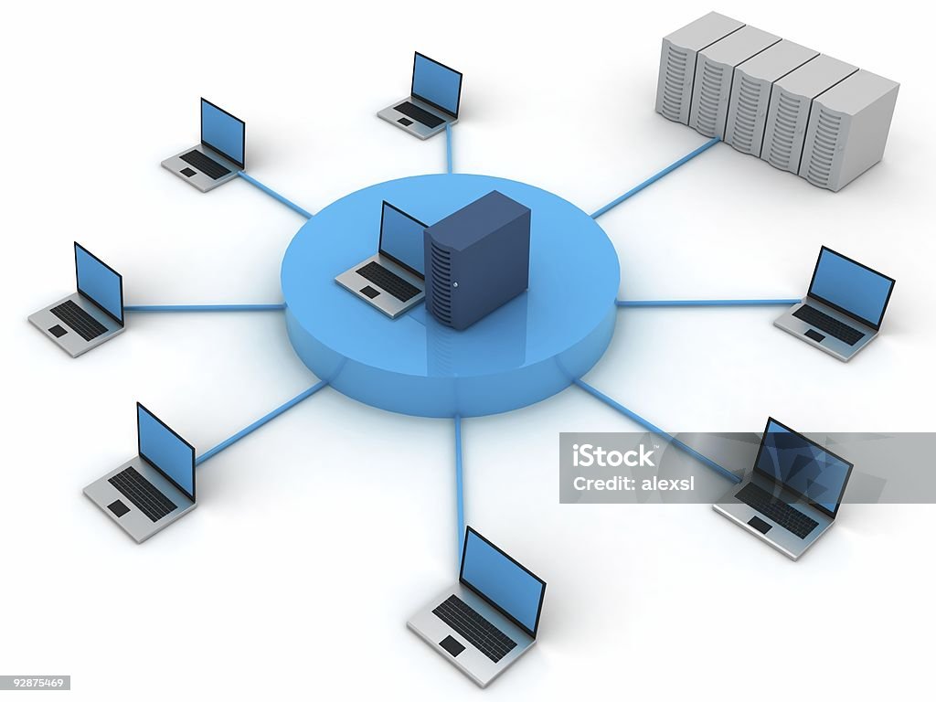컴퓨터 네트워크 - 로열티 프리 0명 스톡 사진