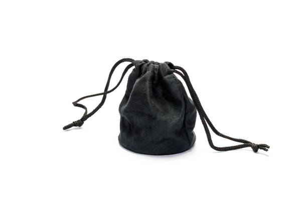 istock Black camera lens bag isolated on white background 928754858