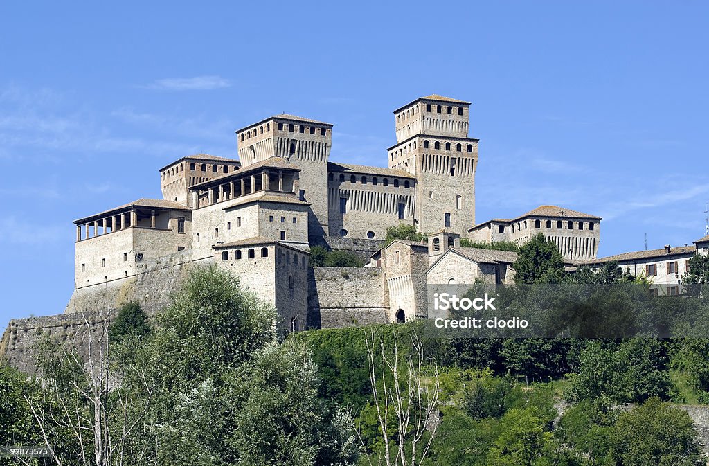 Castle of Torrechiara (Parma, Emilia-Romagna, Italy) Castle of Torrechiara (Parma, Emilia-Romagna, Italy), medieval building Castle Stock Photo