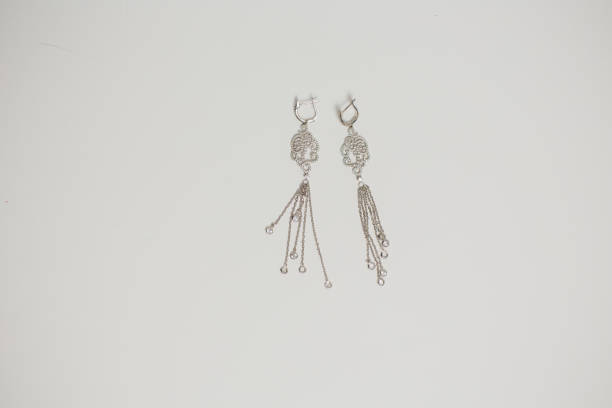 Woman accessories, against white background.