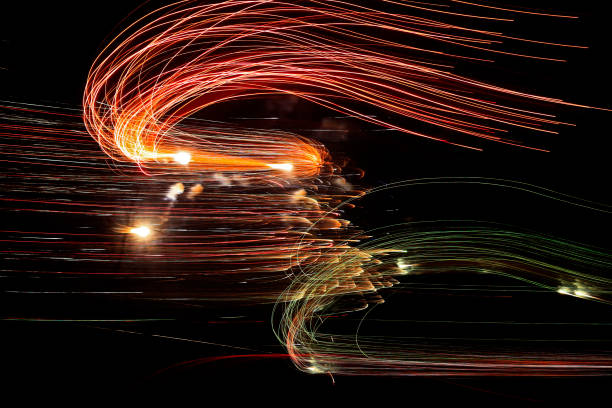 istock Fireworks, and light in the darkness, the abstract background 928759522