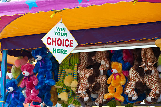 Stuffed Win Your Choice Here Animals Display At A Carnival Stock Photo -  Download Image Now - iStock