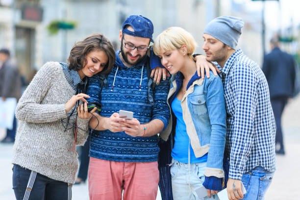 istock Friends enjoying time together in city 928767826