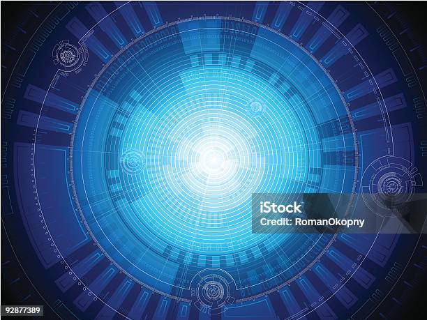 Koncentryczny Tło Abstrakcyjne - Stockowe grafiki wektorowe i więcej obrazów Big Data - Big Data, Koło - Figura dwuwymiarowa, Internet