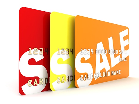 Credit card shopping sale