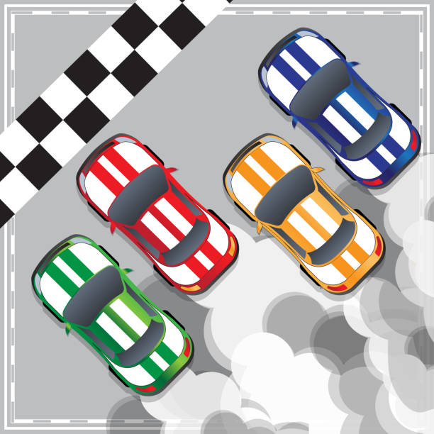 istock Racing cars at the finish line. 928780274