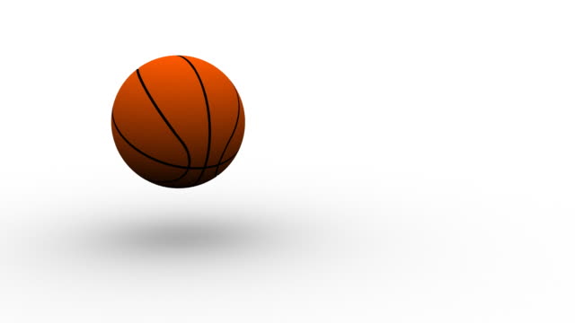 Basketball on white - HD