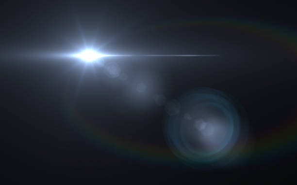 istock Lens Flare light over background. Easy to add overlay or screen filter over photos.Space light aura. 928789632