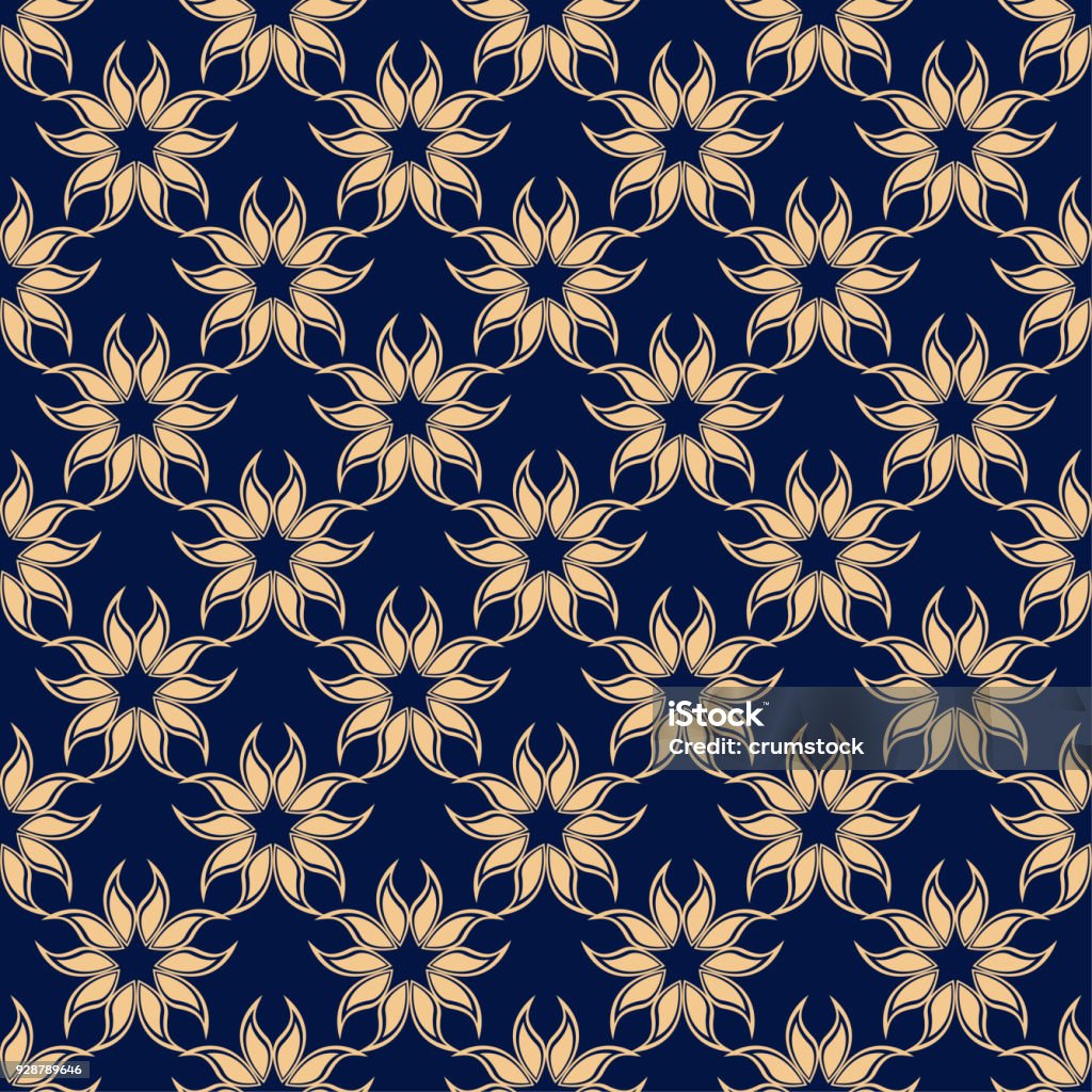 Ilustración de Floral Patrón Transparente Coloreado Fondo Azul Dorado Con Elementos Fower Para Fondos De Pantalla y más Vectores Libres de Derechos de Arabesco - Diseño - iStock Ilustración de Floral Patrón Transparente Coloreado Fondo Azul Dorado Con Elementos Fower Para Fondos De Pantalla y más Vectores Libres de Derechos de Arabesco - Diseño - iStock